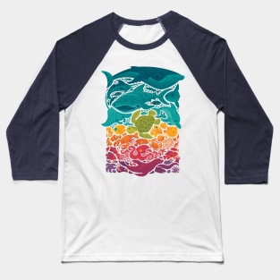 Aquatic Spectrum Baseball T-Shirt